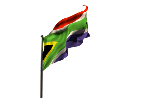 south african flag waving on transparent background minimalist - Download Free Stock Videos Pikwizard.com