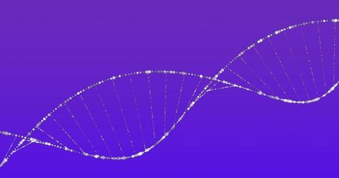 Animated DNA Helix Spinning in Blue Gradient Background - Download Free Stock Images Pikwizard.com