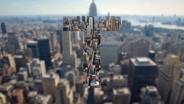 T-Shaped Capture Highlighting Iconic Urban Skyline