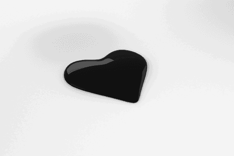 transparent black heart symbol glossy painted effect - Download Free Stock Videos Pikwizard.com