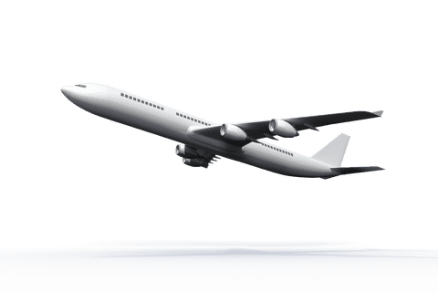 white airplane soaring on transparent background - Download Free Stock Videos Pikwizard.com