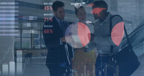 Digital Financial Analysis Among Diverse Team Using Tablet