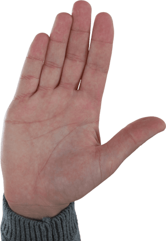 transparent hand with palm open gesture isolated - Download Free Stock Videos Pikwizard.com