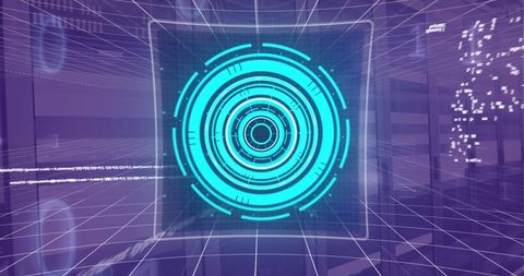 Digital Interface with Futuristic Target Design - Download Free Stock Images Pikwizard.com