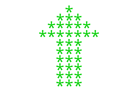 transparent green patterned arrow pointing upwards - Download Free Stock Videos Pikwizard.com