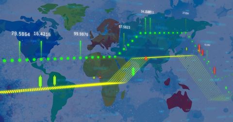 Global Data Flow Overworld with Technology Connections - Download Free Stock Images Pikwizard.com