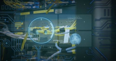 Engineer Analyzing Data Flow in Advanced Network Server - Download Free Stock Images Pikwizard.com