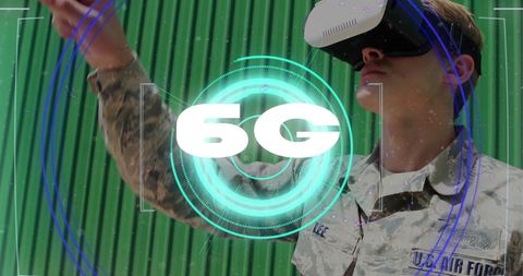 Futuristic Military Simulation with 6G and VR Innovation - Download Free Stock Images Pikwizard.com
