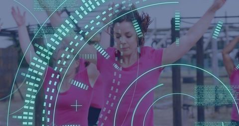 Digital Interface Enhancing Women's Exercise on Obstacle Course