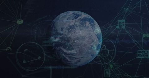 Global Networking Platforms with Digital Security Concept - Download Free Stock Images Pikwizard.com