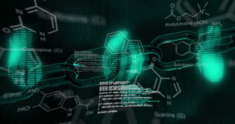 Futuristic Integration of Chemical and Blockchain Technology - Download Free Stock Images Pikwizard.com