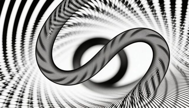 Twisting striped torus loop creating optical moire vortex with concentric rings