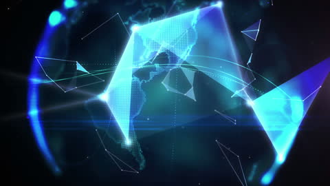 Futuristic Network with Digital Interface Connections