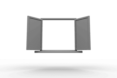 open window with shutters on transparent background illustration - Download Free Stock Videos Pikwizard.com
