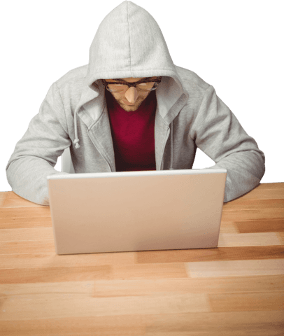 anonymous man typing on laptop with transparent background - Download Free Stock Videos Pikwizard.com