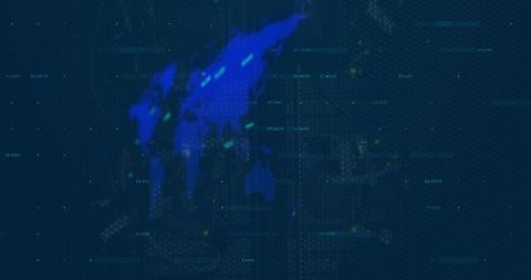 Glowing World Map and Data Points in Digital Interface - Download Free Stock Images Pikwizard.com