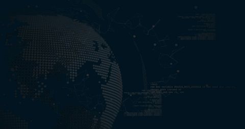 Digital Data Processing on Globe Conceptual Background - Download Free Stock Images Pikwizard.com