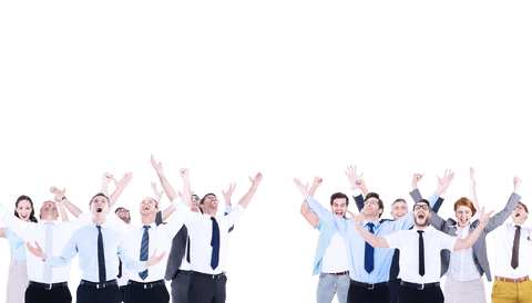Excited Group of Professionals Celebrating on Transparent Background - Download Free Stock Videos Pikwizard.com