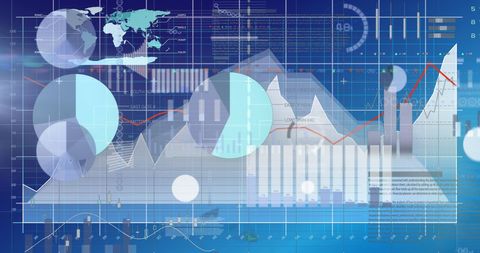 Dynamic Data Processing with Global Financial Charts - Download Free Stock Images Pikwizard.com