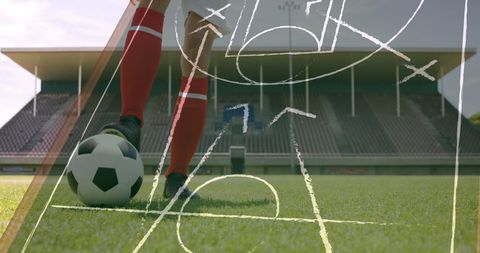 Football Strategy and Data Analytics Concept