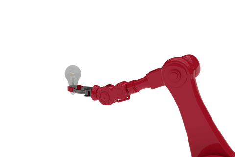 robotic arm holding filament widget on transparent background - Download Free Stock Videos Pikwizard.com