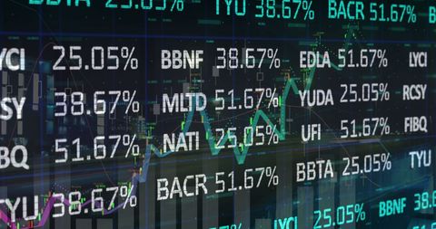 Dynamic Stock Market Financial Data Visualization - Download Free Stock Images Pikwizard.com