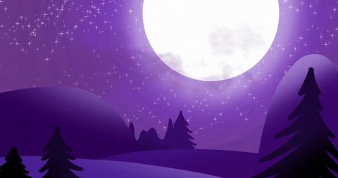 Santa's magical night journey across starry twilight sky