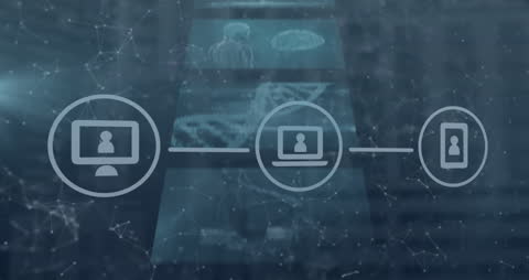 Network of Digital Icons in Medical Data Processing