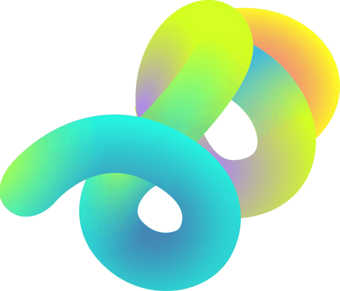 Vibrant 3D Gradient Torus Loops on Transparent Background - Download Free Stock Videos Pikwizard.com