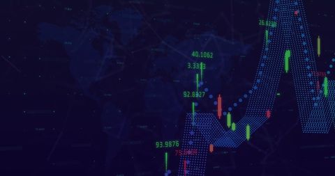 Global Finance Graphics Showing Market Data on World Map - Download Free Stock Images Pikwizard.com
