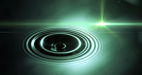 Abstract Green Energy Wave and Light Burst - Download Free Stock Images Pikwizard.com