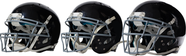 Transparent Row of Black Sports Helmets in Side View - Download Free Stock Videos Pikwizard.com