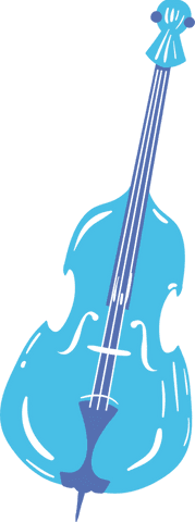 minimalist blue cello vector on transparent background - Download Free Stock Videos Pikwizard.com