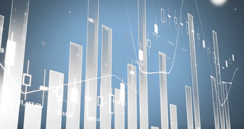 Abstract Stock Market Graph and Financial Data Display