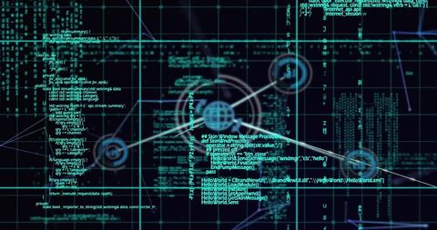 Abstract Technology Background with Data Network - Download Free Stock Images Pikwizard.com