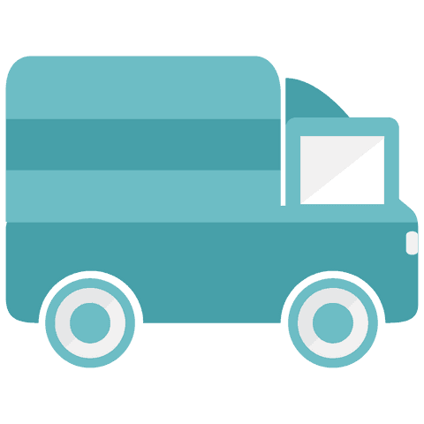 vector blue delivery truck on transparent background - Download Free Stock Videos Pikwizard.com