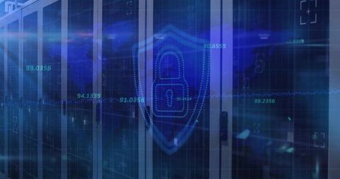 Cybersecurity in Data Center with Digital Shield Overlay