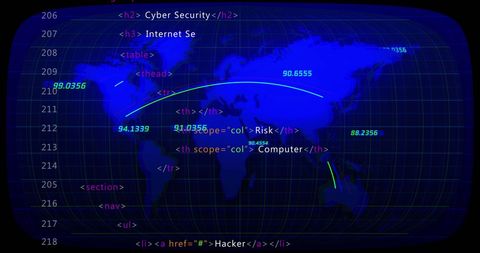 Global Digital Interface with World Map and Data Processing Elements - Download Free Stock Images Pikwizard.com