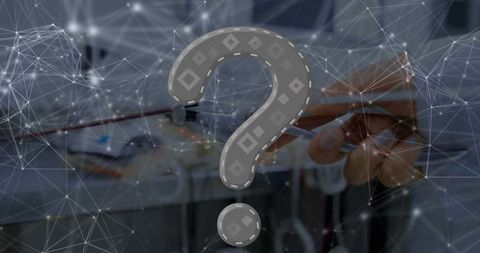 Hand conducting uncertainty network setup with digital overlay