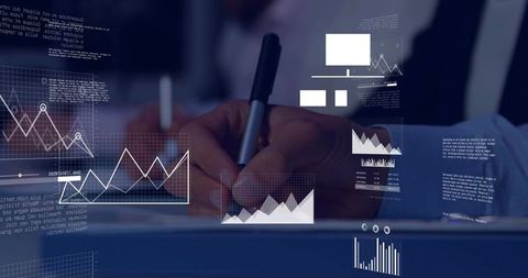 Corporate Analytics Concept with Digital Charts and Document