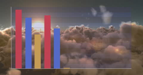 Clouds Merging with Digital Statistical Data Visualization