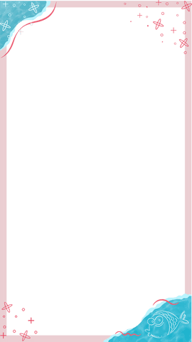 whimsical transparent ocean-themed frame with pink border and blue waves - Download Free Stock Videos Pikwizard.com