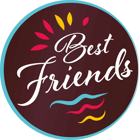 vibrant best friends badge on transparent background - Download Free Stock Videos Pikwizard.com