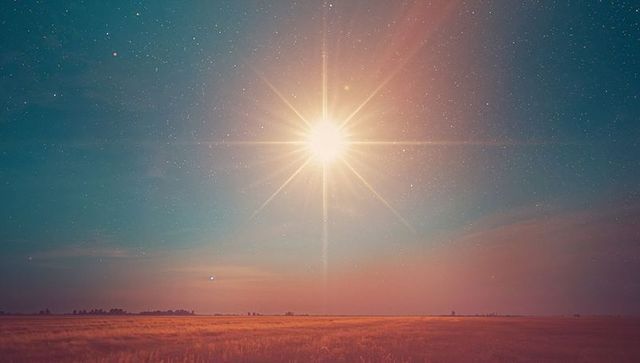 Breathtaking Night Sky with Bright Cosmic Starburst