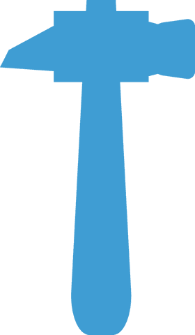 blue hammer isolated on transparent background - Download Free Stock Videos Pikwizard.com