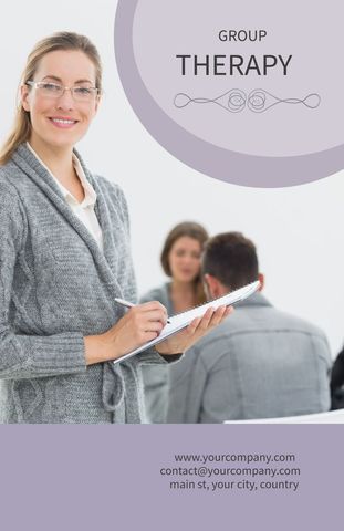 confident therapist leading professional group therapy session - Download Free Stock Templates Pikwizard.com