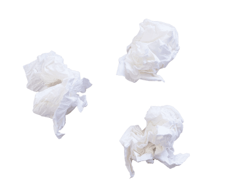 Crumpled White Tissue on Transparent Background for Design Use - Download Free Stock Videos Pikwizard.com