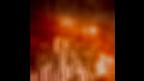 Abstract Animation with Blurred Red and Orange Shapes