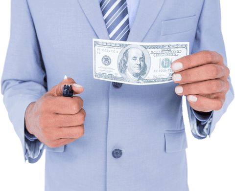 businessman holding lighter ready to burn dollar bill transparent - Download Free Stock Videos Pikwizard.com
