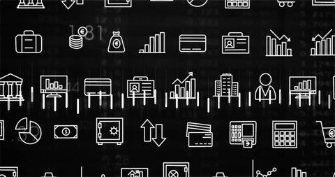 Financial Symbol Matrix with Data Analytics Concept - Download Free Stock Images Pikwizard.com